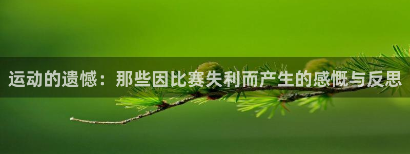 米兰体育官网下载平台注册流程视频：运动的遗憾：那些因比赛失利