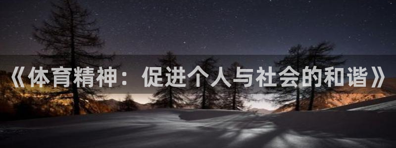 米兰体育可靠吗：《体育精神：促进个人